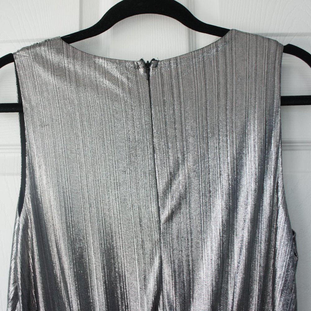 Francesca’s Collection Size Large Silver Jumpsuit - Picture 12 of 16